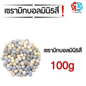 เซรามิกบอล mini 5สี วัสดุกรองตู้ปลา 100g(ตัวใหม่ล่าสุด)