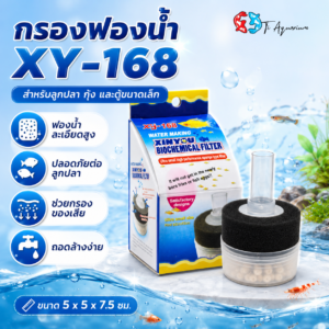 กรองฟองน้XINYOU XY-168 เหมาะสำหรับตู้ปลาขนาดเล็ก ขนาด 5 x 5 x 4.5 cm.