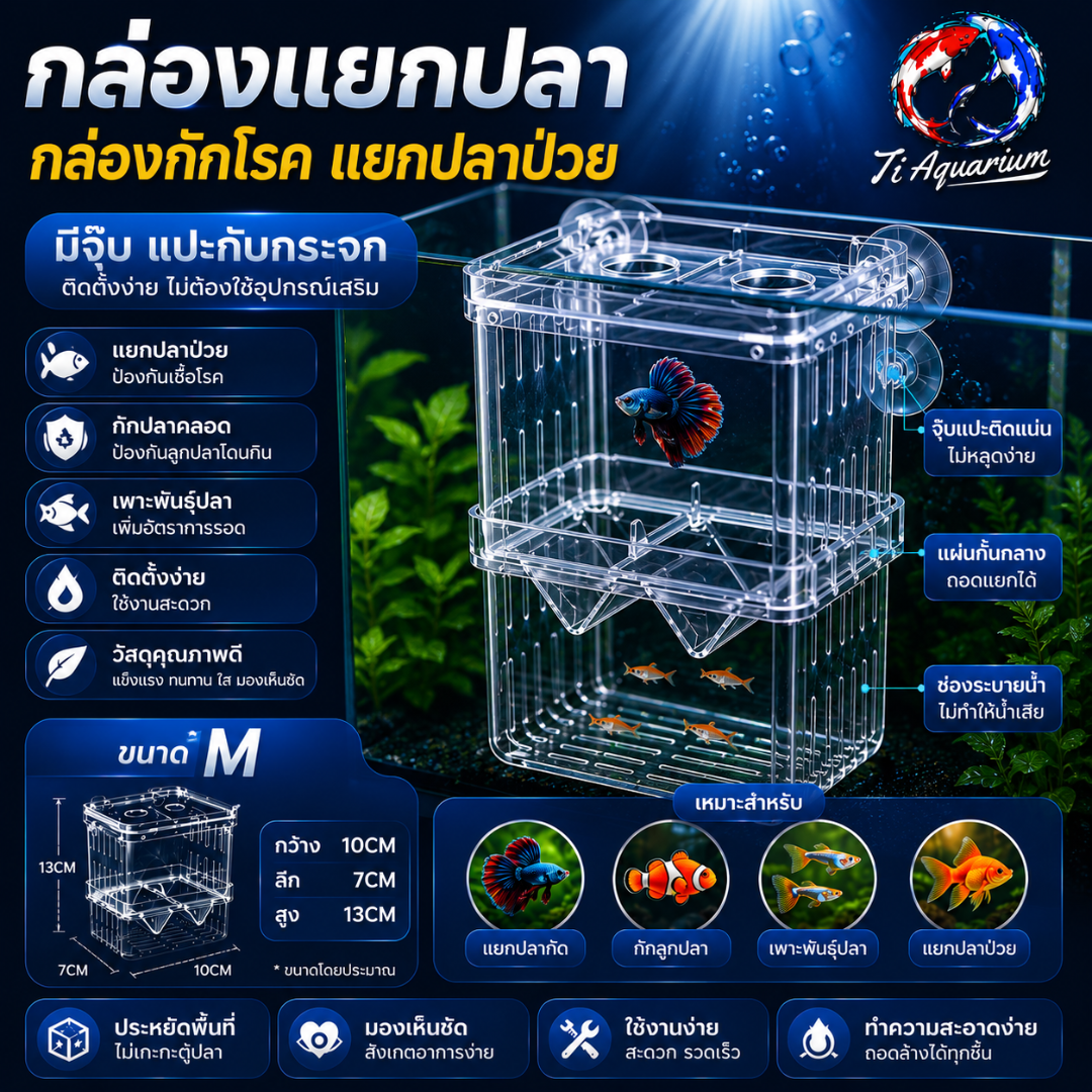 กล่องแยกปลาm กล่องแยกปลาm